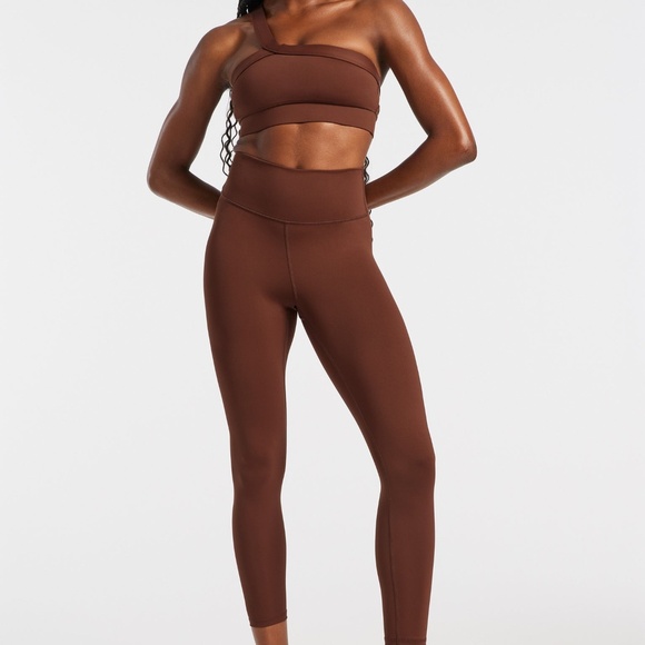 NWT IVL collective One Shoulder sports Bra downtown brown athleisure lifting gym - Picture 6 of 8